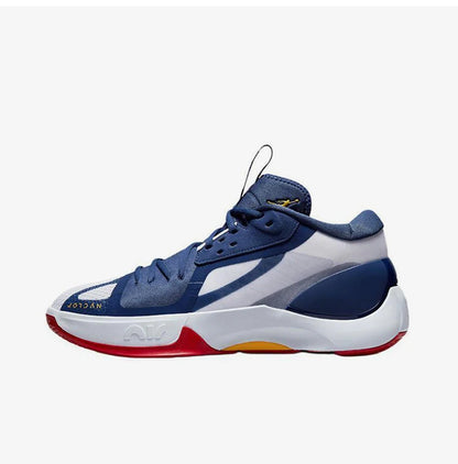 Sapatilhas de basquetebol Nike Jordan genuínas para homem, confortáveis, com amortecimento de impacto, cano médio e design prático DH0248-130