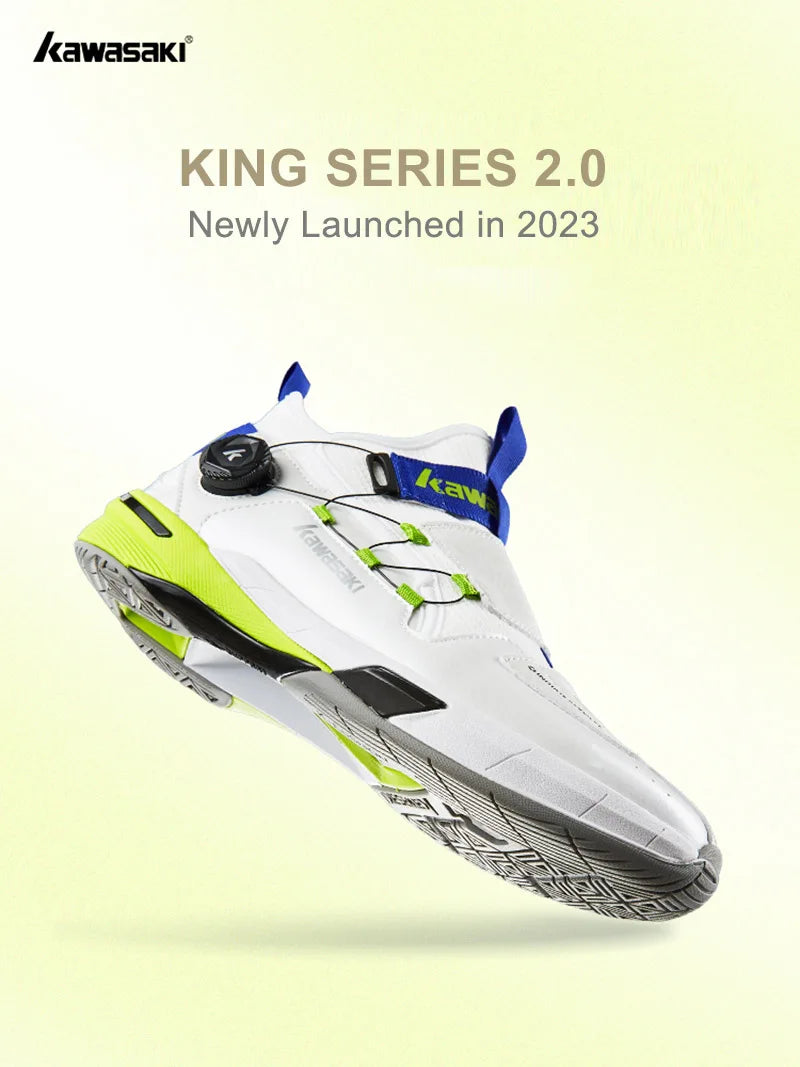 Sapatos de badminton profissionais Kawasaki King Series 2.0 para homem e mulher, antitorção, desportivos, sapatos de ténis originais para homem, ténis A3311