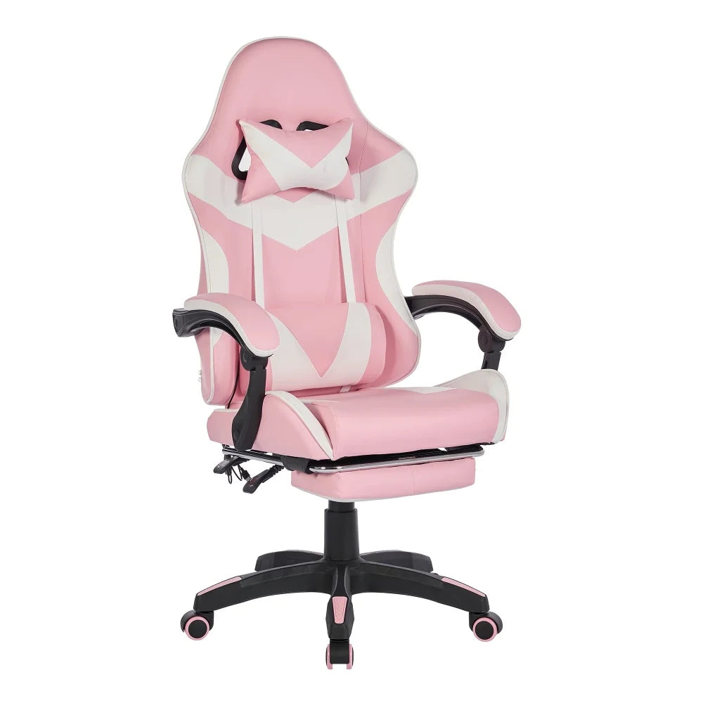 Ergonomic Rotating Gaming Chair, 360 Reclining Office Chair °   Pivoting, Height-Adjustable, Footrest, Headrest