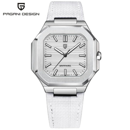 Reloj cuadrado de cuarzo para hombre PAGANI DESIGN New V2, marca de lujo premium, deportivo, resistente al agua, de zafiro y acero inoxidable