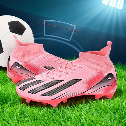 Chuteiras de futebol para homem e rapaz, ultraleves, profissionais, antiderrapantes e confortáveis, para treino e jogo em relva
