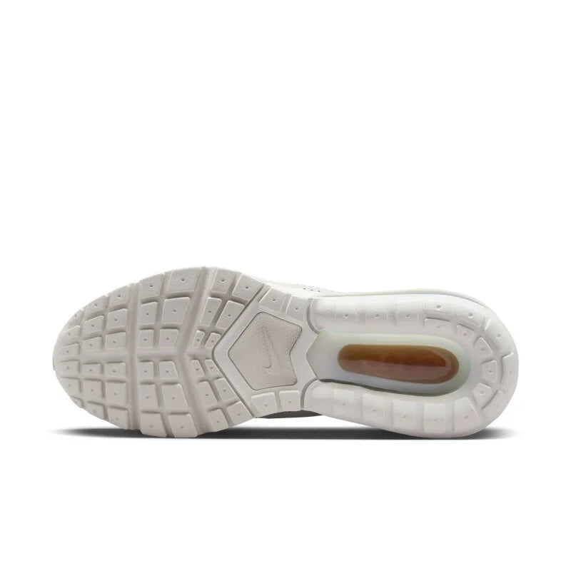 Sapatilhas de corrida Nike para mulher com amortecimento Air traseiro, ressalto e apoio, novas, leves, confortáveis e duradouras, para treino, deslocações e desporto, Air Max Pulse, estilo Retro Tech, versáteis, modernas, casuais e desportivas