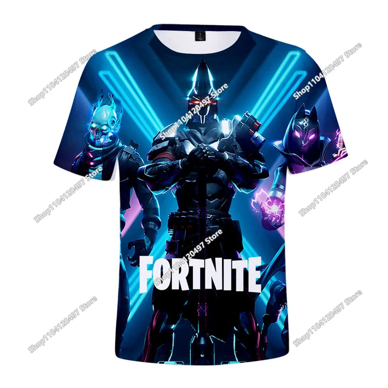 Halloween Peely 3d T-shirt Boys Girls Christmas Fortnite Tees Battle Royale Streetwear Kids Victory Game Men T Shirt Clothes