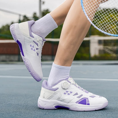 Badminton Shoes Men Training Sports Shoes Indoor and Ooutdoor Anti Slip Wear-resistant Mesh Breathable Table Tennis Tennis Shoes
