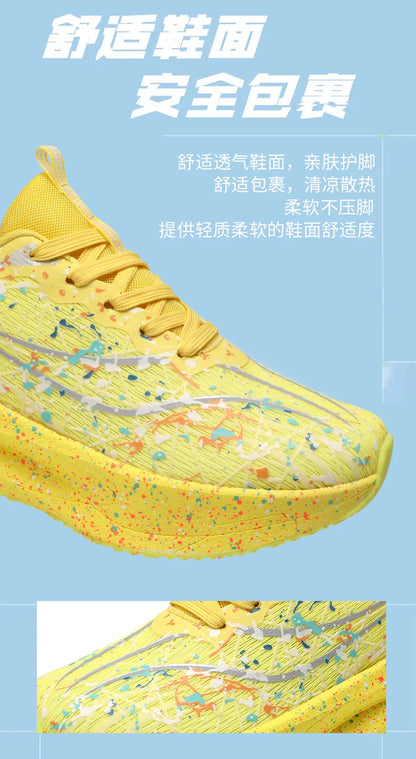 Men Running Shoes Carbon Board Marathon Cushion Mens Sports Breathable Lightweight Women Comfortable Athletic Nonskid Sneakers