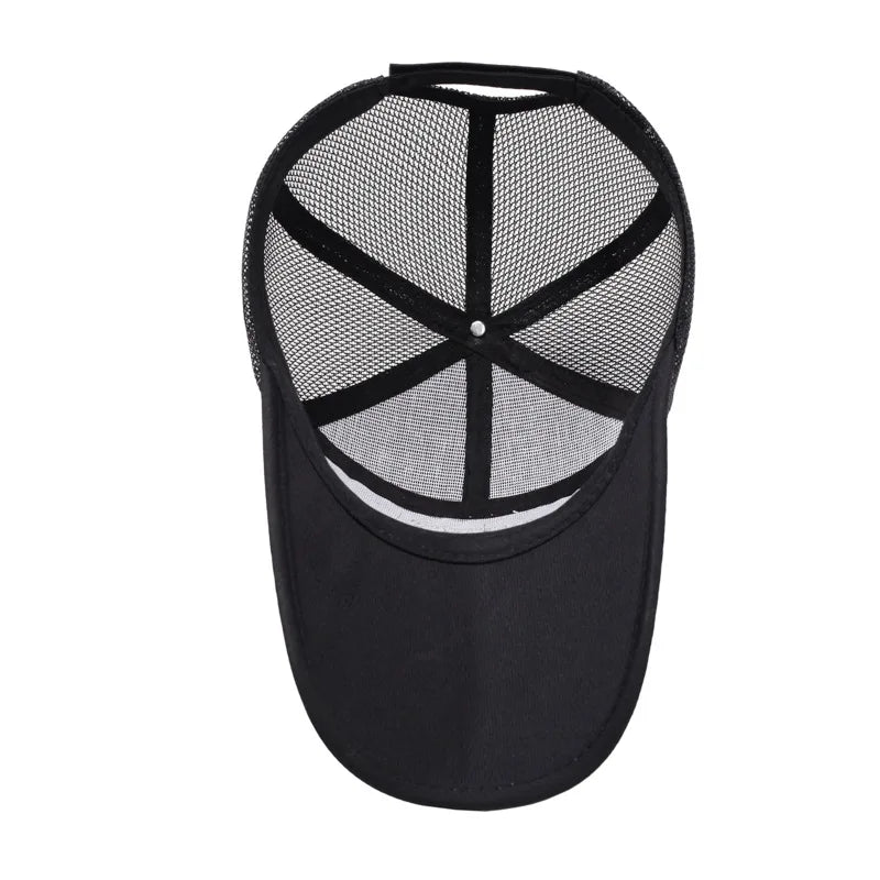 New extended brim fashionable baseball cap for summer outdoor travel, sunshade hat with mesh breathable men's and women's hats
