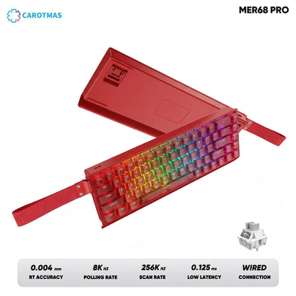 IROK Carotmas Mercury68 Mercury 68 Mercury68 Pro Mercury68 Max RT 0.001mm 8K Teclado mecânico magnético gaming com fios