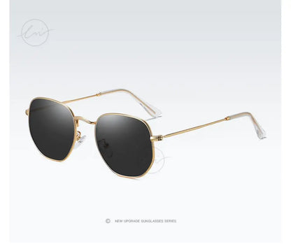 LM New Fashion Women Hexagon Sunglasses Men Retro Polarized Driving Coating Mirror Sun Glasses Goggle UV400 Eyewear gafas de sol