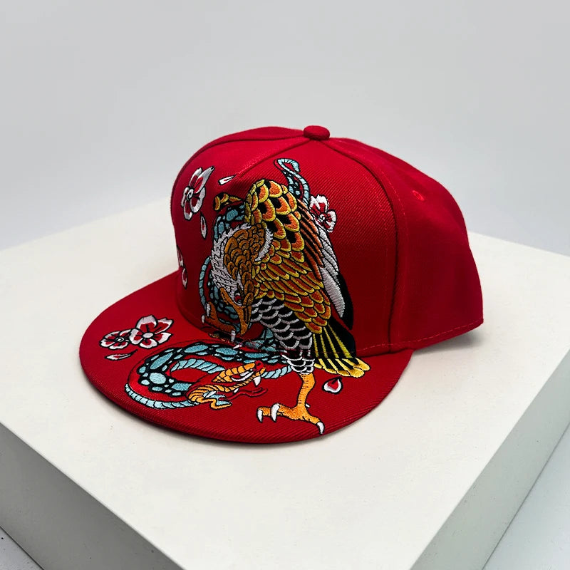 China Chic Pattern Embroidered Baseball Hats Breathable New Unisex Ethnic Style Peaked Caps Versatile Sunshade Hip Hop Fashion