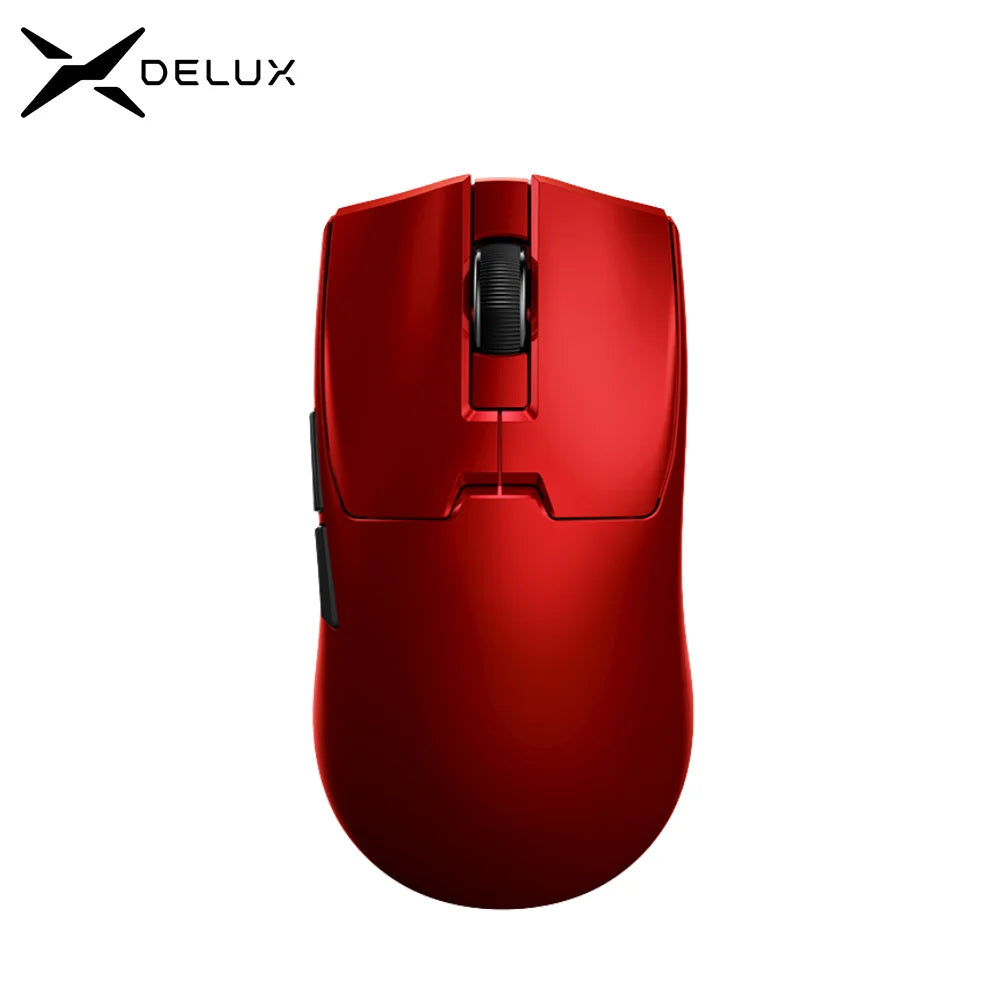 Delux M800mini trådlös gamingmus, 46g lätt, PAW3395/PAW3311, 1KHz polling rate för PC-gamers med små till medelstora händer