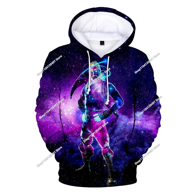 Camisola com Capuz Infantil de Outono — T-shirt Hoodie Fortnite Nova, Roupa Casual Confortável para Crianças, Estilo Streetwear