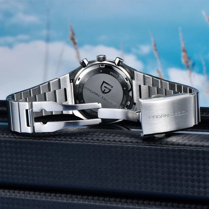PAGANI DESIGN New 40mm Men‘s Quartz Watches Japan Miyota Movement Sapphire Stainless Waterproof Luminous reloj hombre PD1819