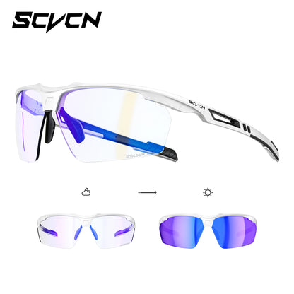 SCVCN-Polarized Cycling Glasses Running Sunglasses UV Protection Bicycle Sports MTB Road Bike Eyewear for Women Cycle Goggles