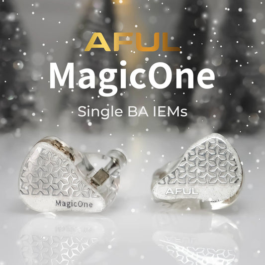 AFUL MagicOne Single Balanced Armature IEMs, 1BA Balanced Armature Earphones with SE-Math Acoustic Technology