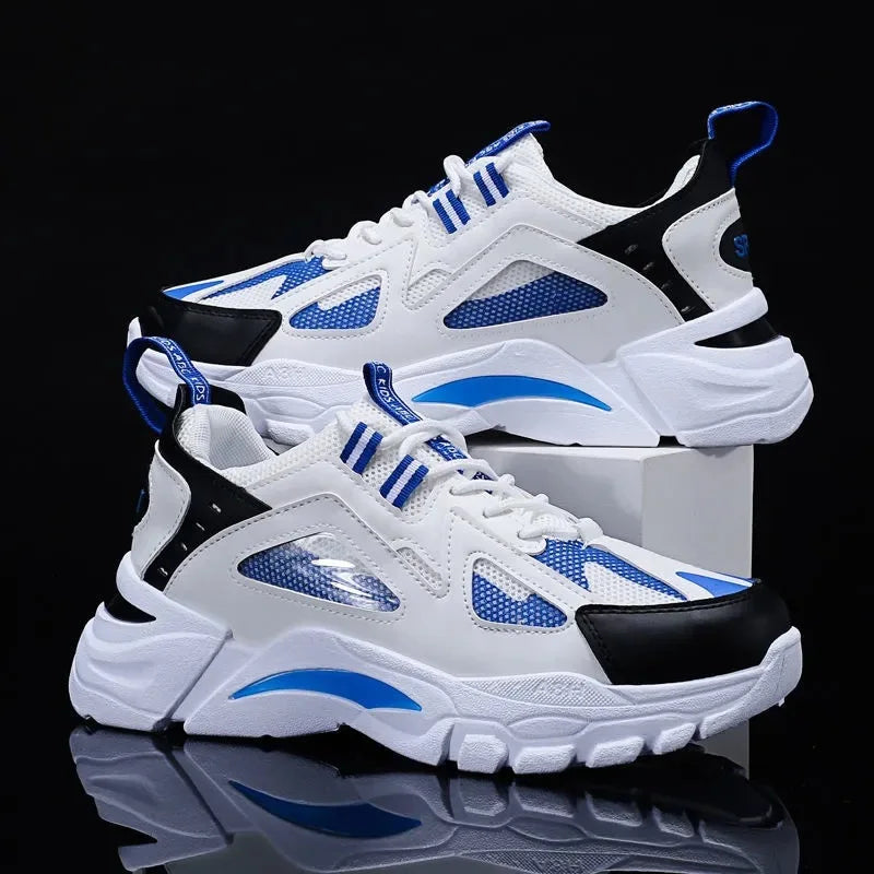 Nuevos zapatos casuales para hombre, para actividades al aire libre; zapatillas deportivas a la moda, ligeras, cómodas y transpirables.