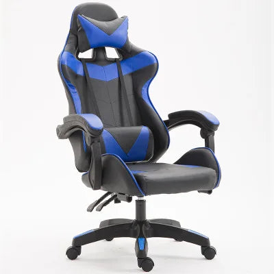 Ergonomic RGB Gaming Chair PU Leather Racing Computer Chair with Adjustable Height, Linkage Armrests, Reclining Office Gamer Chair