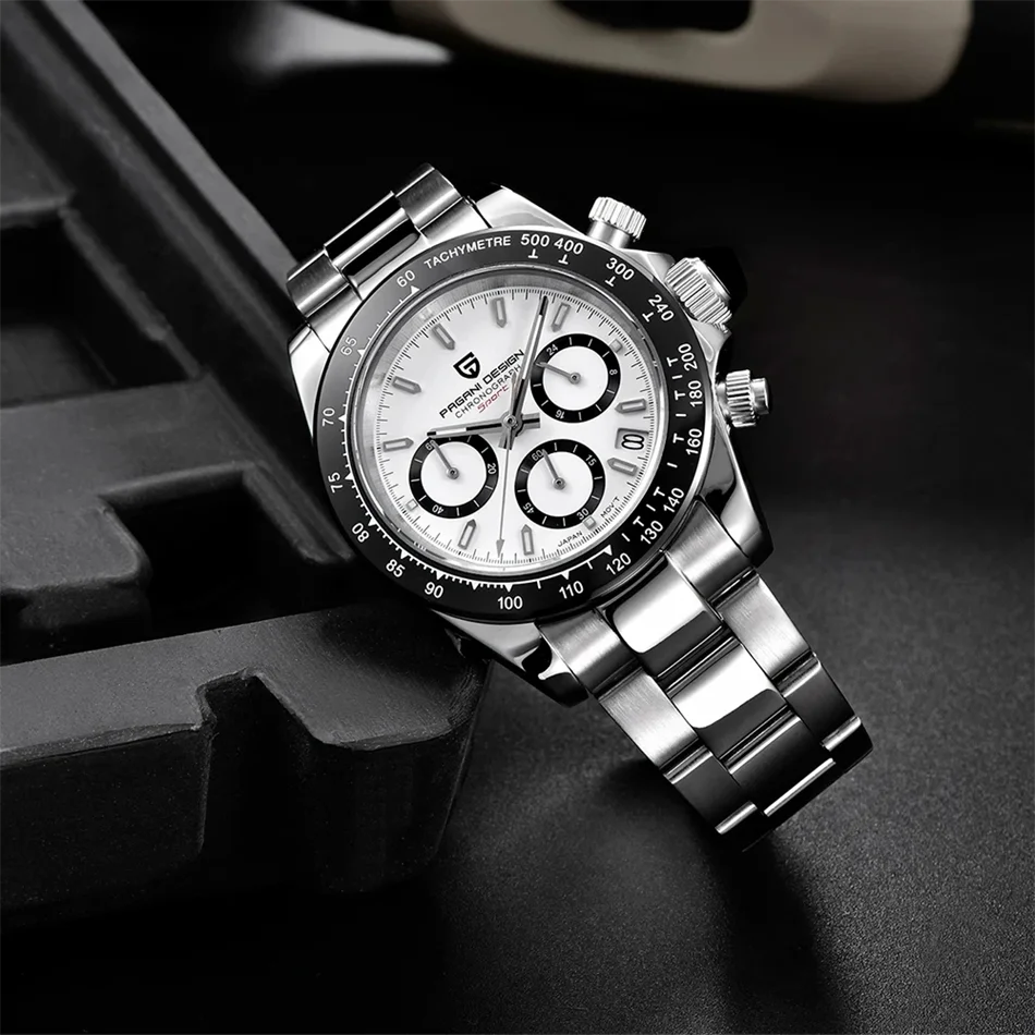 Novo PAGANI DESIGN PD1644 Relógio de Luxo para Homem em Quartzo com Data Automática, Cronógrafo Desportivo de Pulso, Impermeável 100m, Presente para Homem