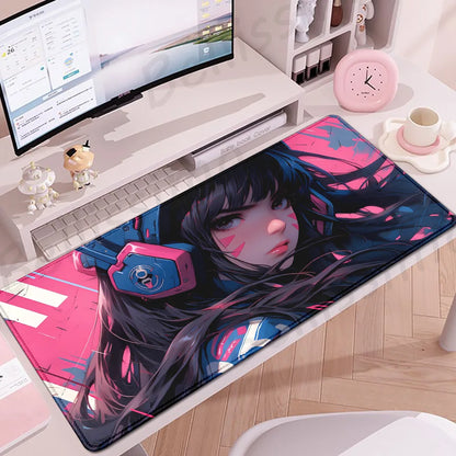 Gaming Accessories Overwatch D.Va Mouse Pad Large Keyboard Mousepad PC Cabinet Deskmat XXL Extended Mats Gamer Mousepad