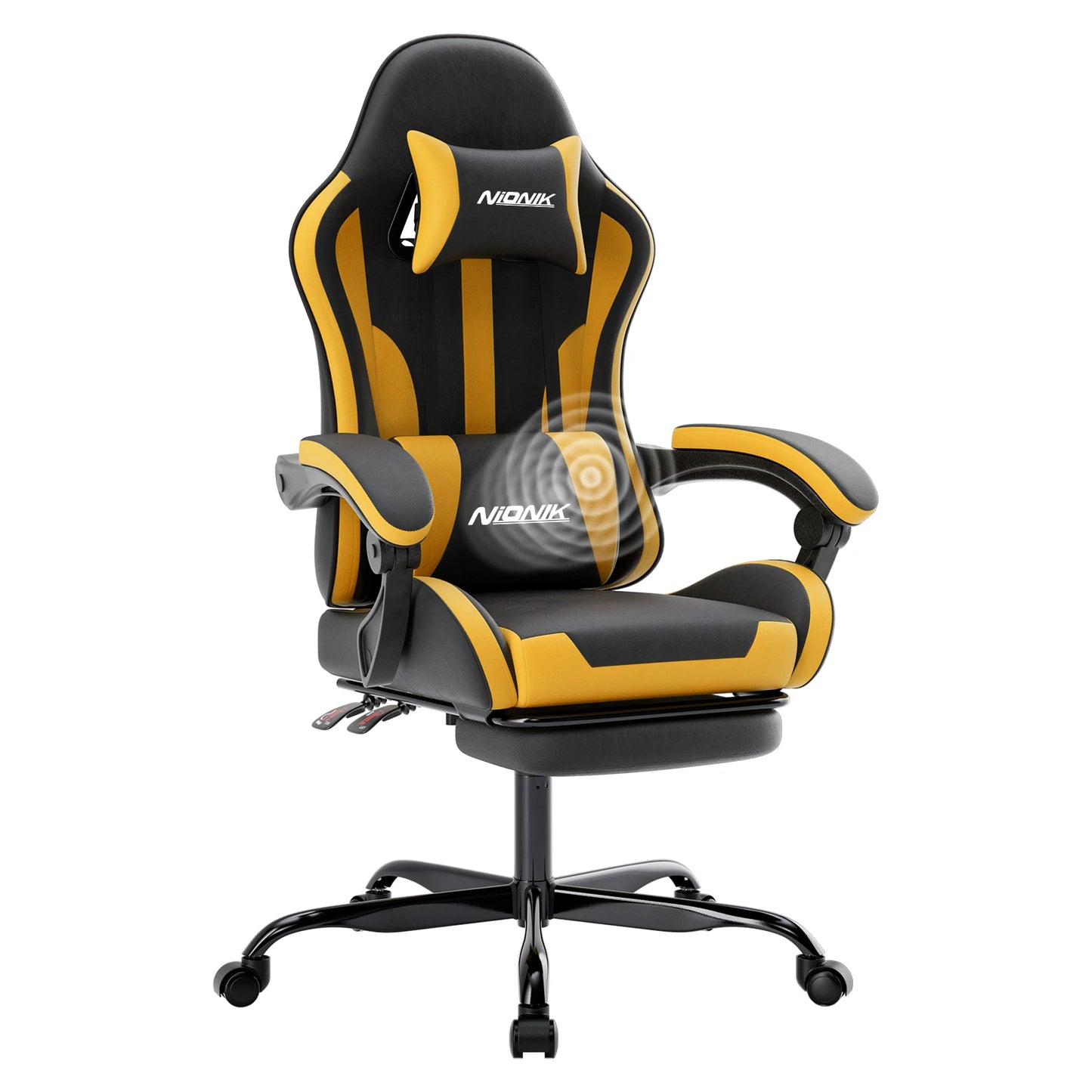 Ergonomic Gaming Chair with Headrest and Lumbar Support For Office Computer Living Room Computer Chair with Footrest