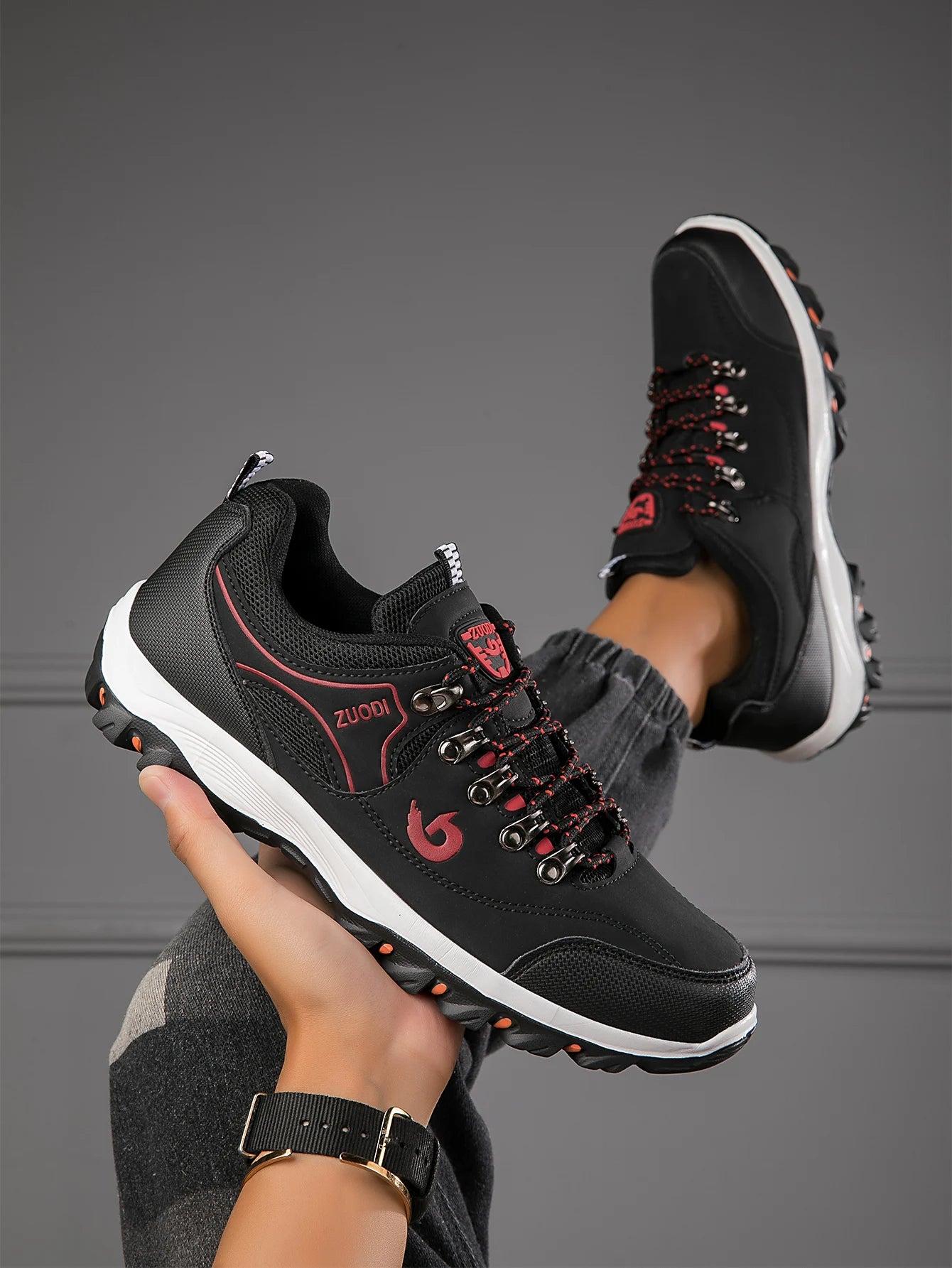 Nuove scarpe da trekking da uomo, traspiranti e ultraleggere, antiscivolo, per outdoor, campeggio, corsa e sport all’aperto