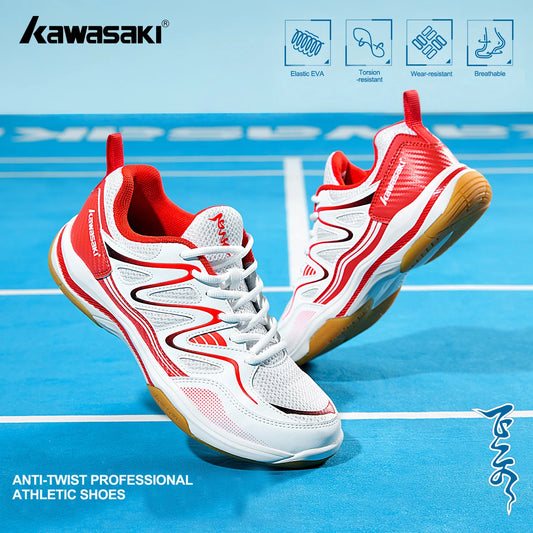 Retro Design Badminton Shoes Kawasaki Original 2025 Anti-Torsion Carbon Plate Professional Sports Table Tennis Shoes C32016