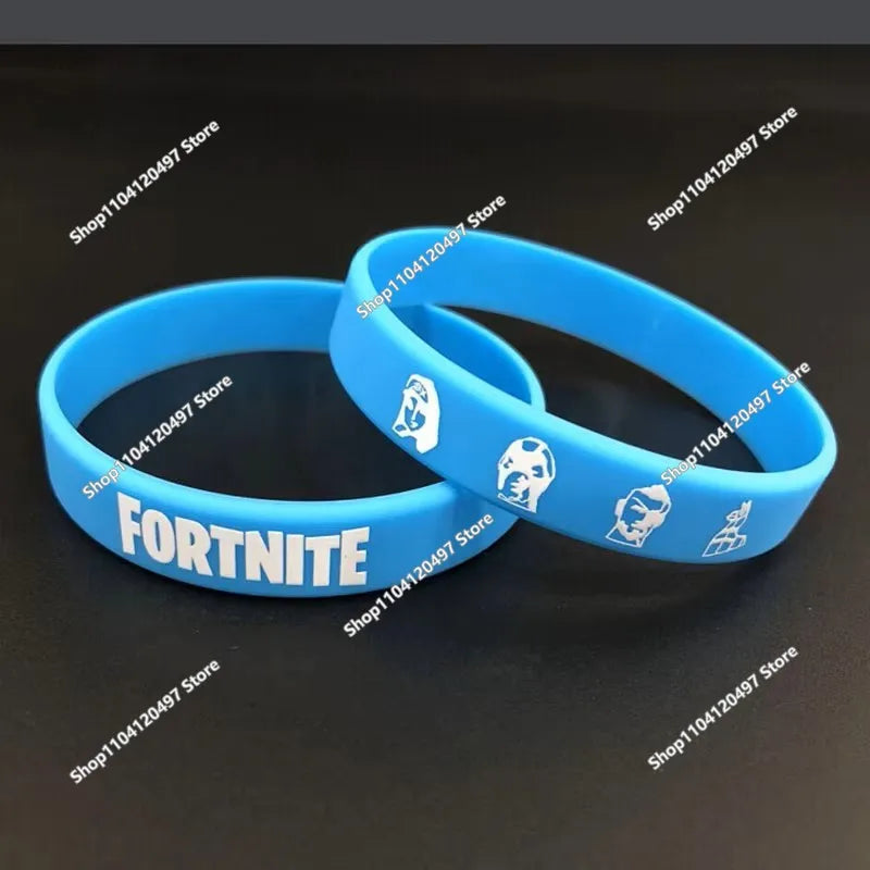 1 Stück rot-schwarzes Blanko-Fitness-Fortnite-Armband, Geschenk für Herren, Damen und Kinder, Gummi-Silikon-Armband für Männer, Großhandel