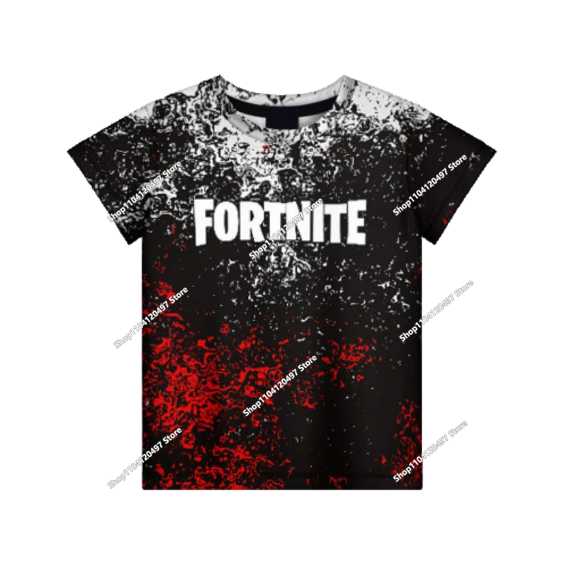Camisola com Capuz Infantil de Outono — T-shirt Hoodie Fortnite Nova, Roupa Casual Confortável para Crianças, Estilo Streetwear