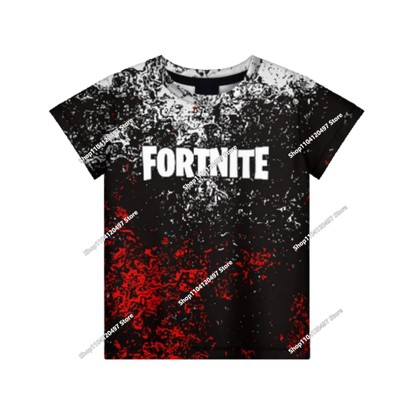 Camisola com Capuz Infantil de Outono — T-shirt Hoodie Fortnite Nova, Roupa Casual Confortável para Crianças, Estilo Streetwear