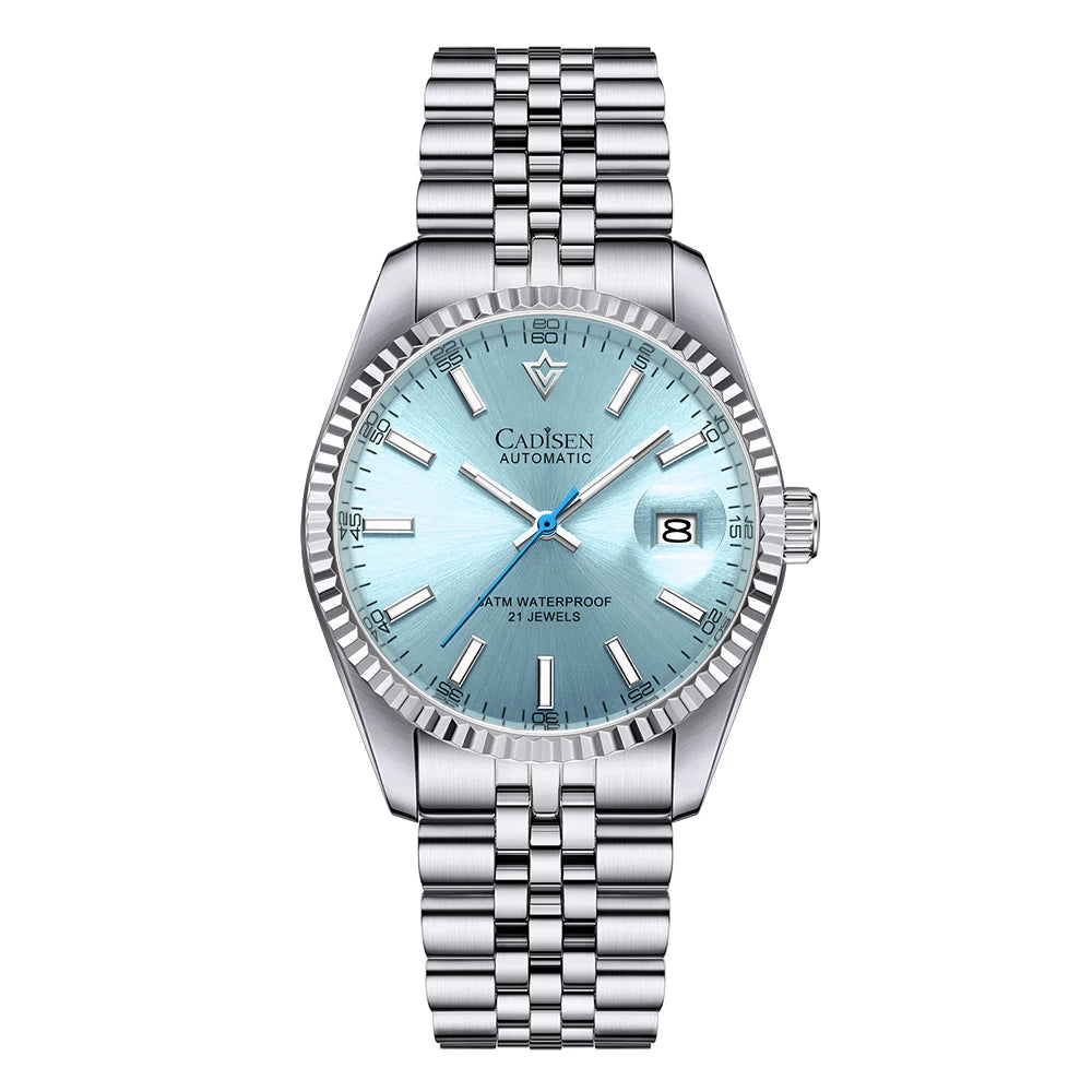 CADISEN Men Mechanical Watch Top Brand Luxury Automatic Watch Business Stainless Steel Waterproof Watch Men Relogio Masculino