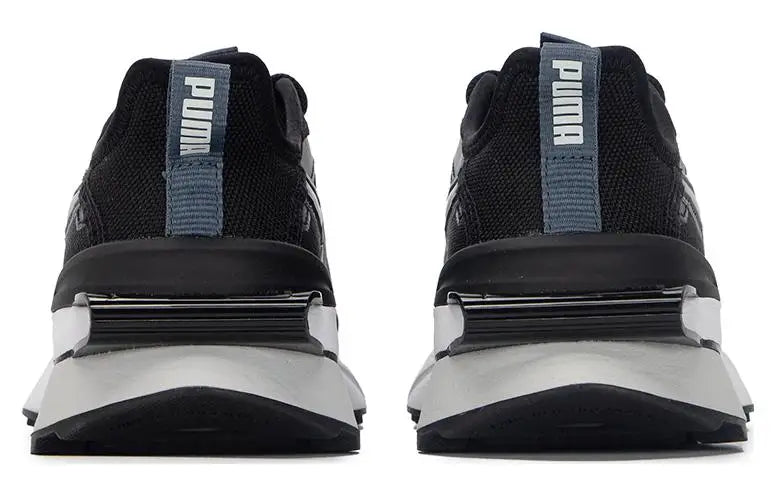 Puma Pwrframe Op-1, chaussures de sport basses, style lifestyle, en tissu Stealth et cuir synthétique, noir et gris, 386623-01