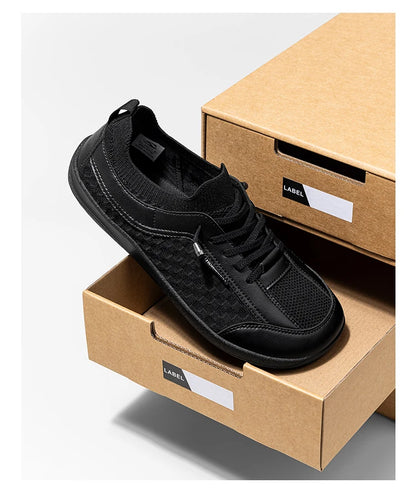 HOBIBEAR Men Barefoot Shoes Women Slip-On Wide Toe Walking Sneakers | Zero Drop Sole | Lightweight Breathable Minimalist Shoes