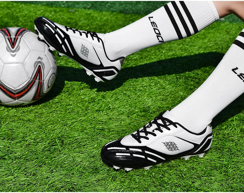 Soccer Shoes Men Turf Football Boots Fashion Firm Ground Studs Anti-Slip Boy Sneakers Original Outdoor Field Training Trainers