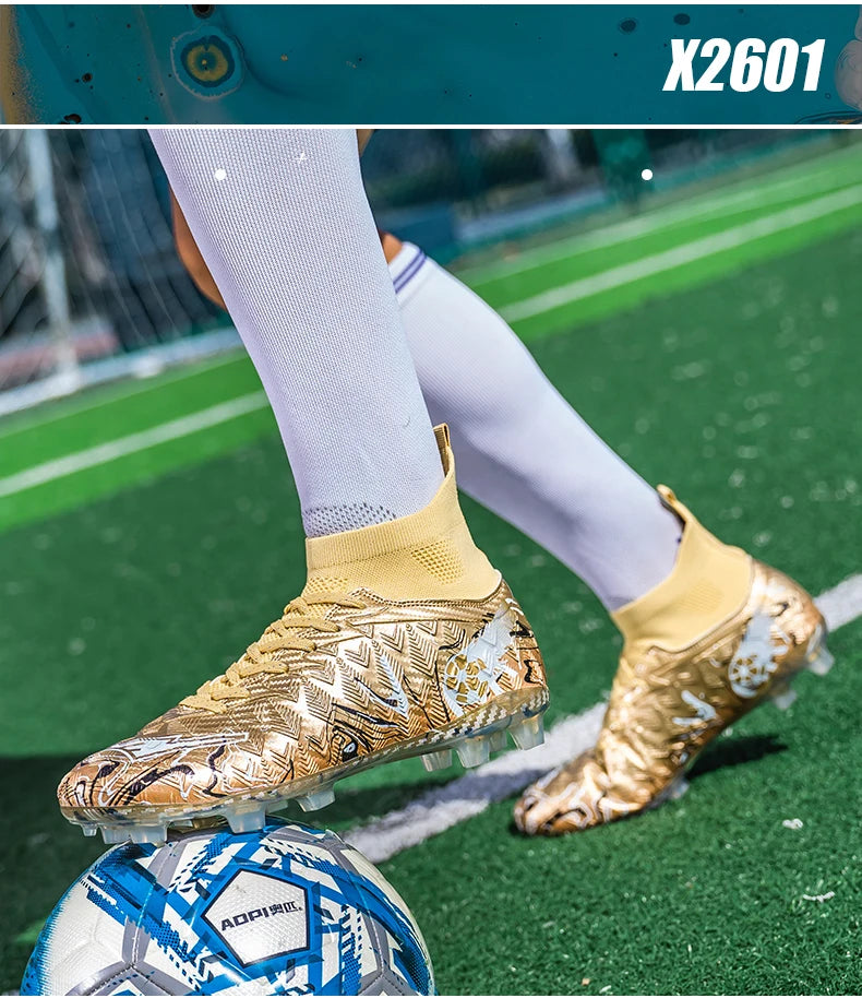 Novas Chuteiras de Futebol Profissionais para Homem, Antiderrapantes, Unissexo, Respiráveis, para Futsal e Desporto, Ultraleves, Drop Shipping