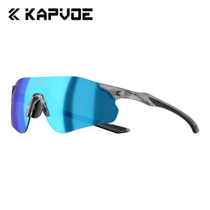 Kapvoe New Outdoor Running Cycling Glasses Bike Photochromic Sunglasses Women Eyewear Men Sports Marathon Bicycle UV400 Goggles