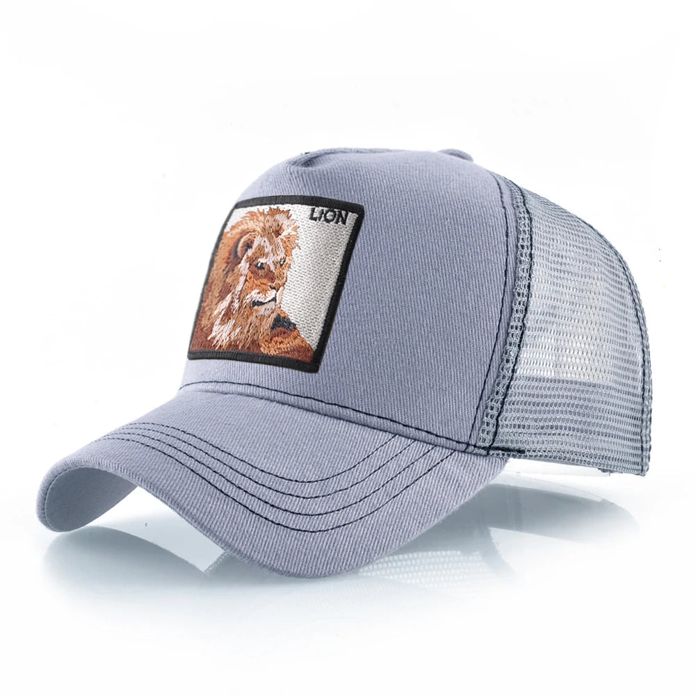 Hip Hop Baseball Cap With Lion Embroidery Patch Snapback Streetwear Trucker Caps Men Women Drake Baseball Hats Four Season Hat