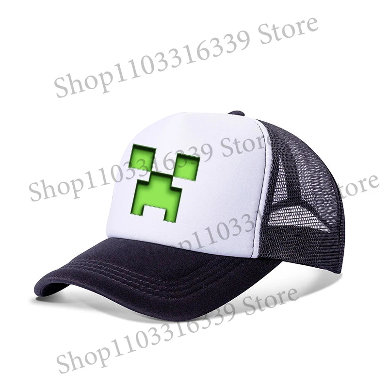 New Game Theme Hat Man Baseball Cap Male Sunshade Sunscreen Cap Minecrafted Fashion Hip Hop Caps Leisure Net Hats Birthday Gift