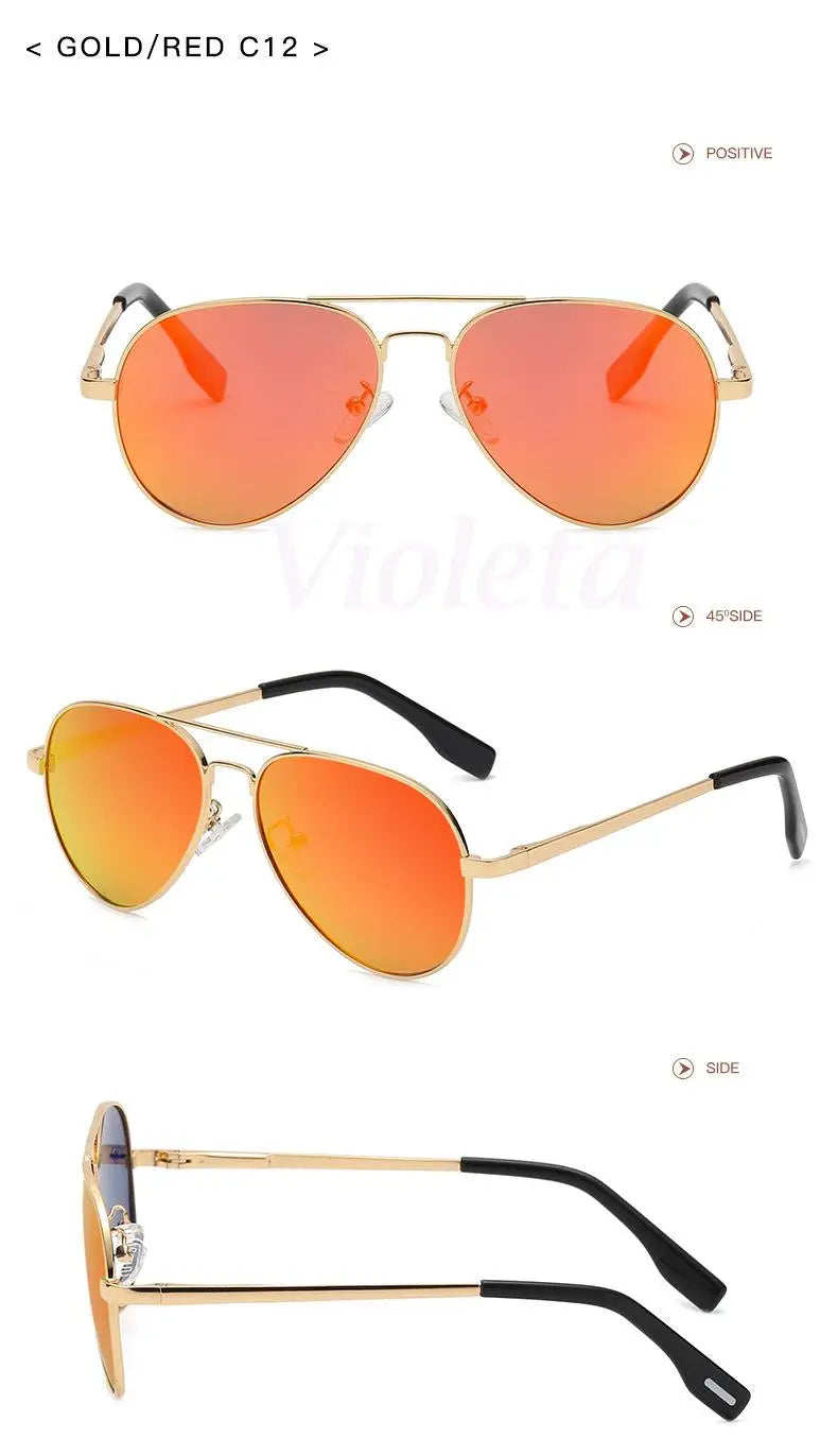 Punk Rock Polarized Sunglasses Color Film Sunglasses Han Edition Mirror Face Fashion Sun Glasses T1001