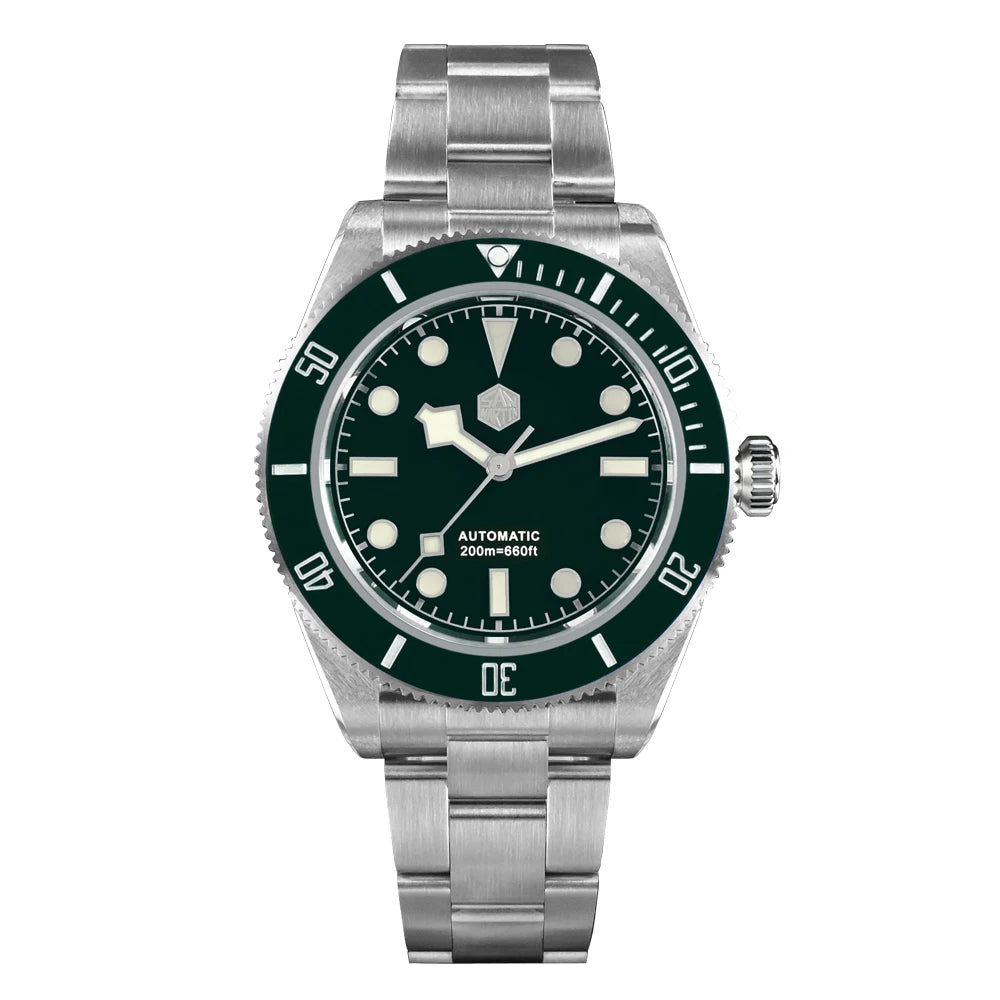 San Martin New 40mm BB58 Retro Luxury Diver Watch NH35 Automatic Mechanical Watches For Men Sapphire Luminous 20Bar Reloj SN0008