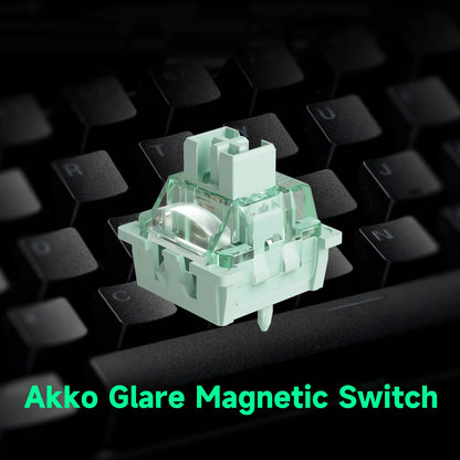 Tastiera gaming meccanica Akko MonsGeek FUN60 Ultra con switch magnetici, 60%, Rapid Trigger 8K HE/TMR, tastiera gamer personalizzata in alluminio