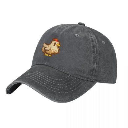 Stardew Valley Chickens Baseball Cap derby hat luxury caps funny hat birthday Men's Caps Women's
