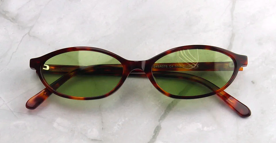 Trendy Acetate Small Oval Sunglasses Women 90'S Outfit Vintage Sun Glasses for Men Fashion Polarized Glasses  UV400 Protection