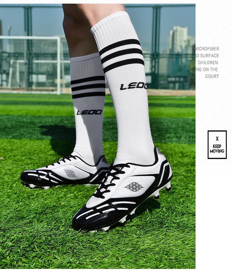 Soccer Shoes Men Turf Football Boots Fashion Firm Ground Studs Anti-Slip Boy Sneakers Original Outdoor Field Training Trainers