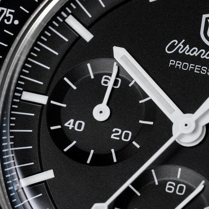 Watchdives WD1863 39mm VK63 Chronograph Watch, OTF Clasp, Sweep Quartz Movement, Sapphire, Luminous, 100m Waterproof