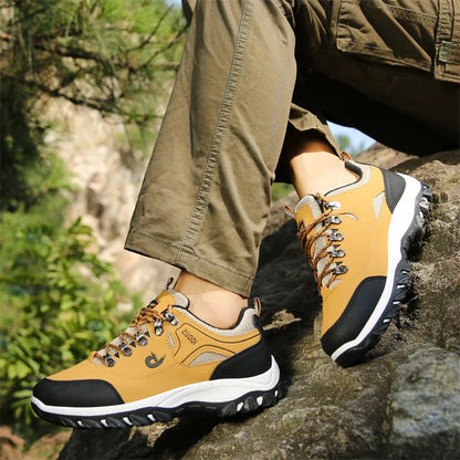 Men's leather casual shoes, sneakers for men, spring, autumn, winter shoes, lightweight tennis walking shoes for men
