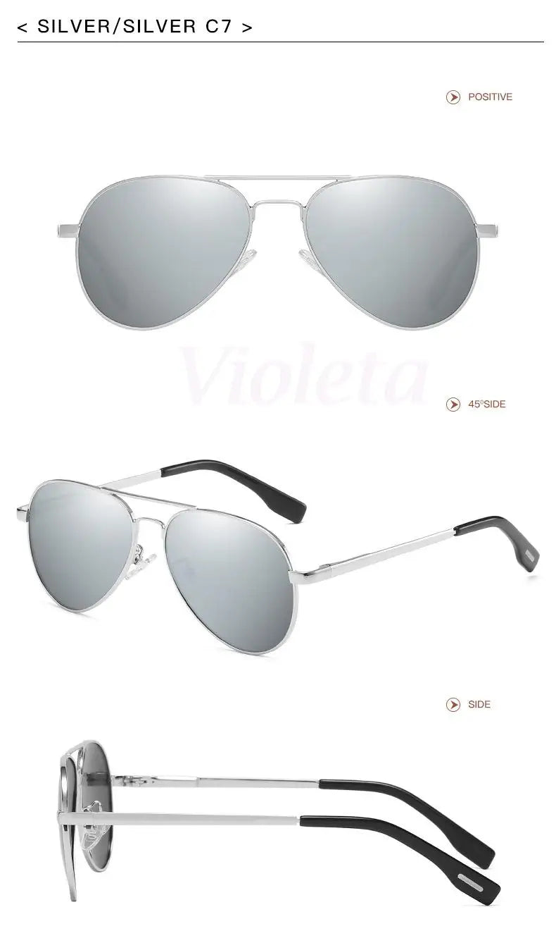 Punk Rock Polarized Sunglasses Color Film Sunglasses Han Edition Mirror Face Fashion Sun Glasses T1001