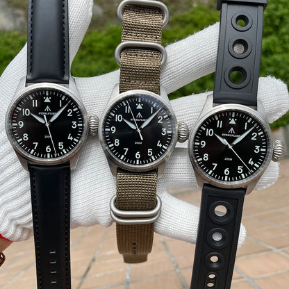 STEELFLIER Official SF743 Pilot VH31 Quartz Movement Big Onion Crown 200M Waterproof Sapphire Crystal Luxury Dive Luminous Watch