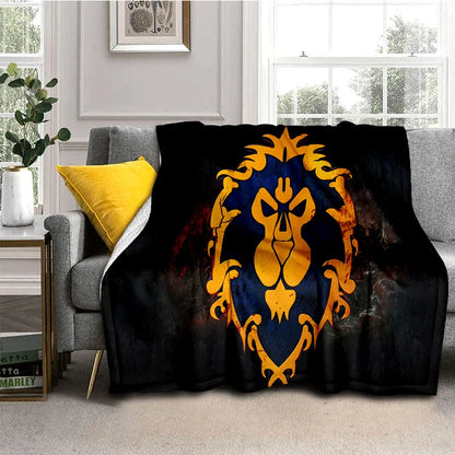 WOW, World of Warcraft  Demon Hunter, Lich King Game 3D Soft Blankets,Throw Blanket for Picnic Beds Sofa Home Bedroom Kids Gifts