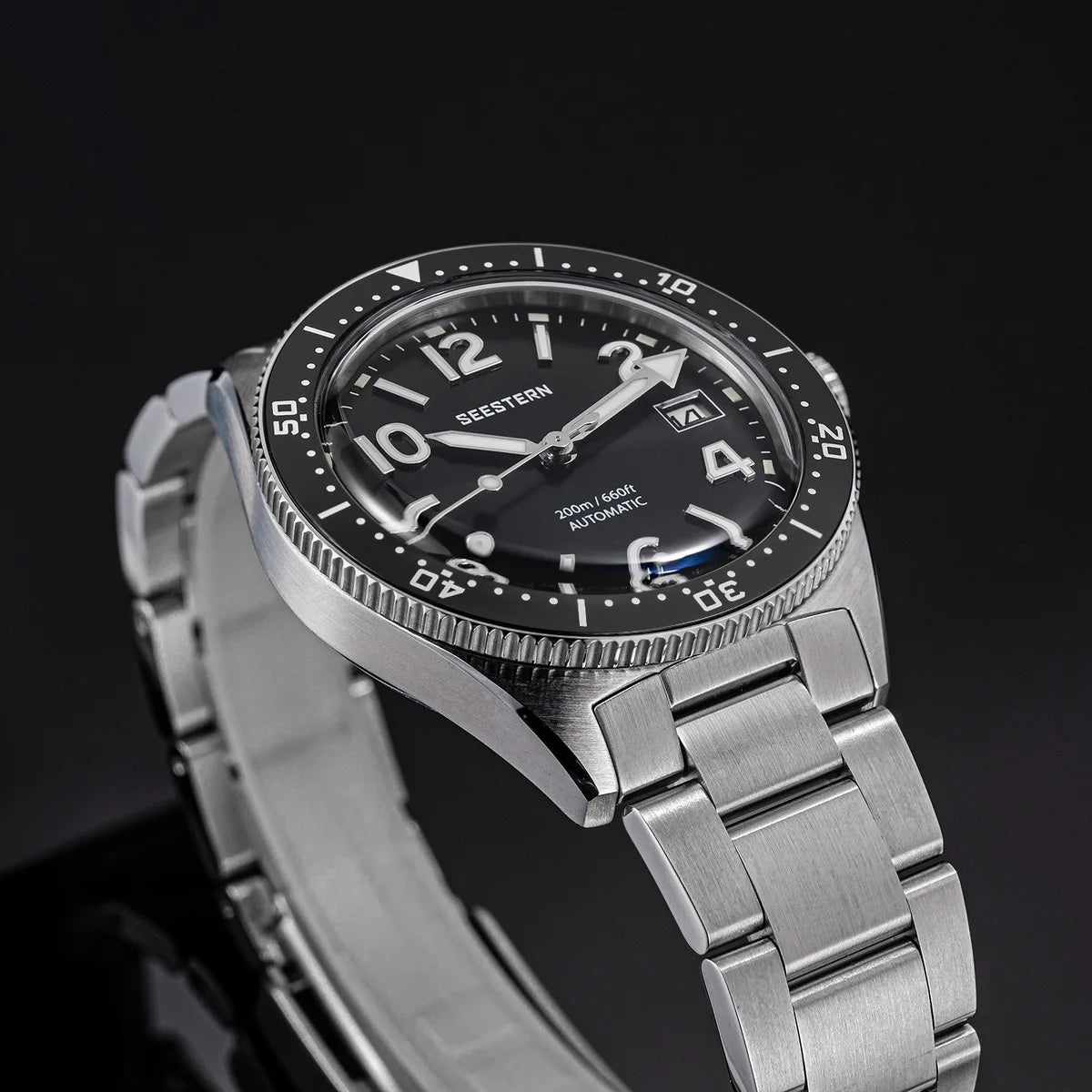 Sugess Diving Watch for Men Automatic Mechanical Wristwatches 20ATM Waterproof Sapphire NH35A Movement BGW9 Luminous New S434-2