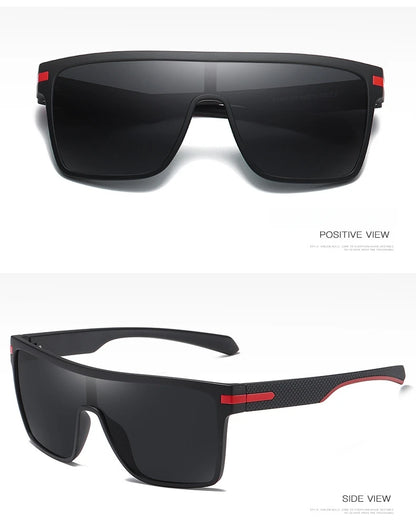 Oversized Square Fashion Sunglasses Monolithic UV400 Lens for Driving Vacation Daily Unisex Retro Shield Classic Elegance