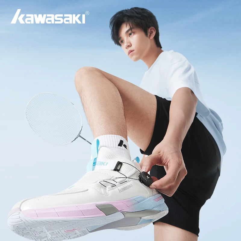 Sapatos de badminton profissionais Kawasaki King Series 2.0 para homem e mulher, antitorção, desportivos, sapatos de ténis originais para homem, ténis A3311